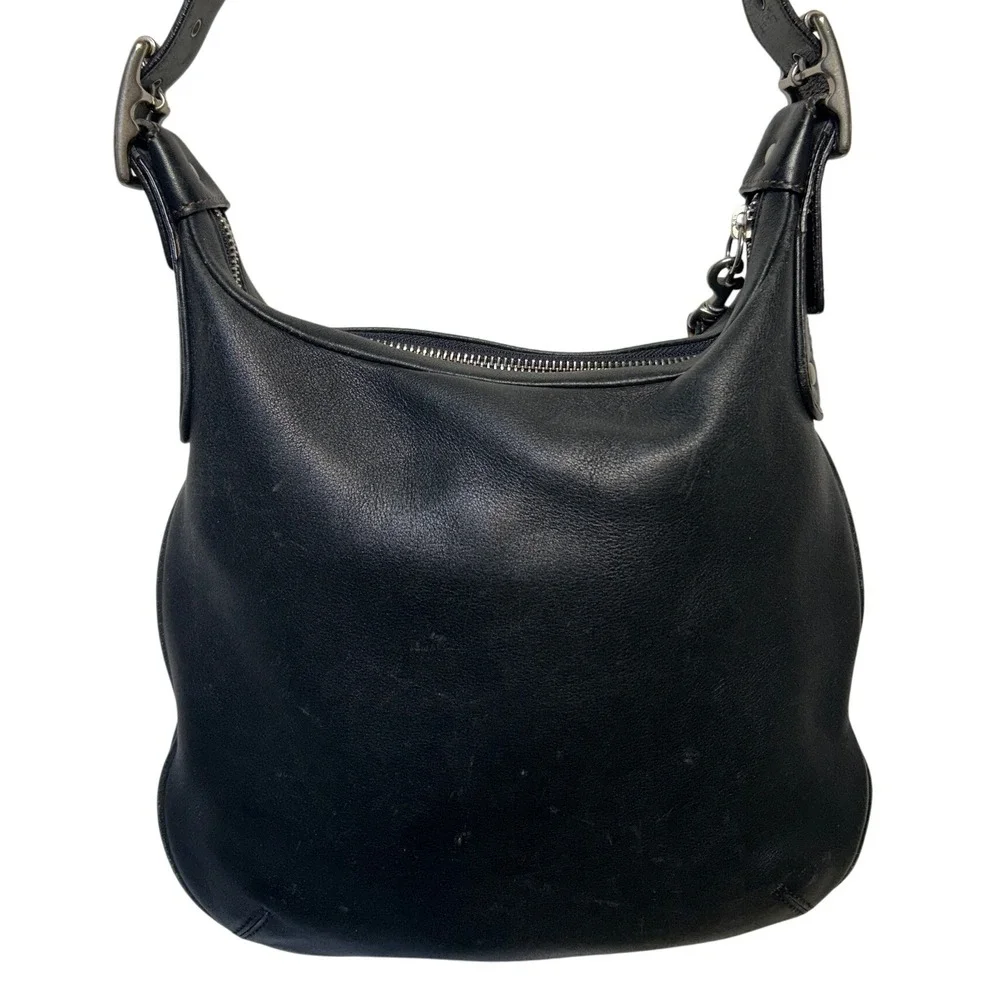 VTG Coach Soho Crossbody Purse w Shoulder Strap Black‎ Leather 11